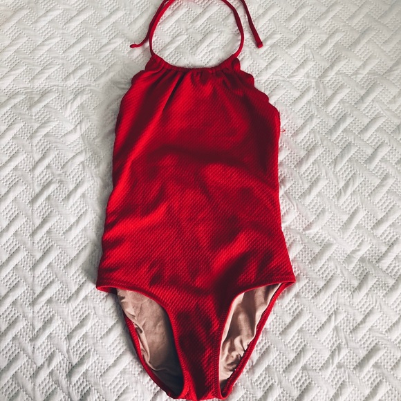 Old Navy Other - 🎉HP🎉Old Navy Scalloped One Piece Swimsuit Red L